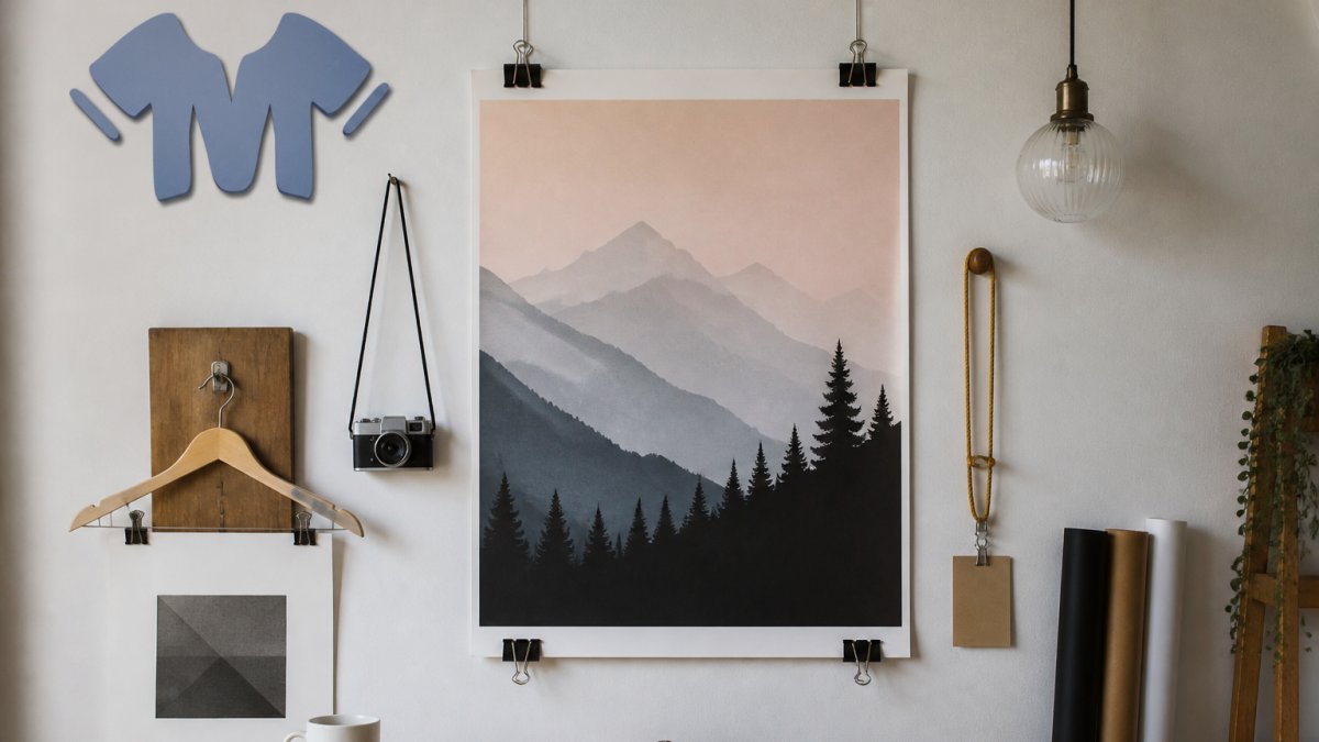 Creative Poster Hanging Ideas Without Frames